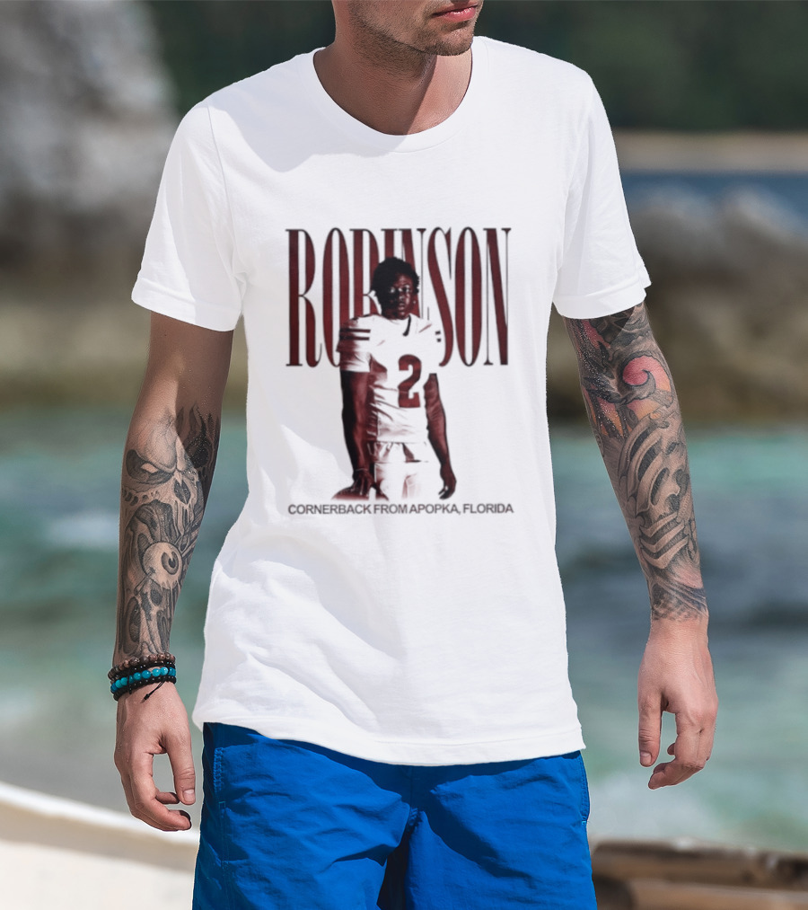 Robinson Football Cornerback From Apopka Florida T-Shirt