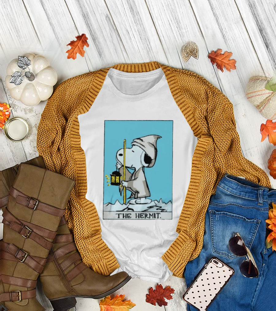 Snoopy The Hermit Tarot Peanuts Charlie Brown T-Shirt