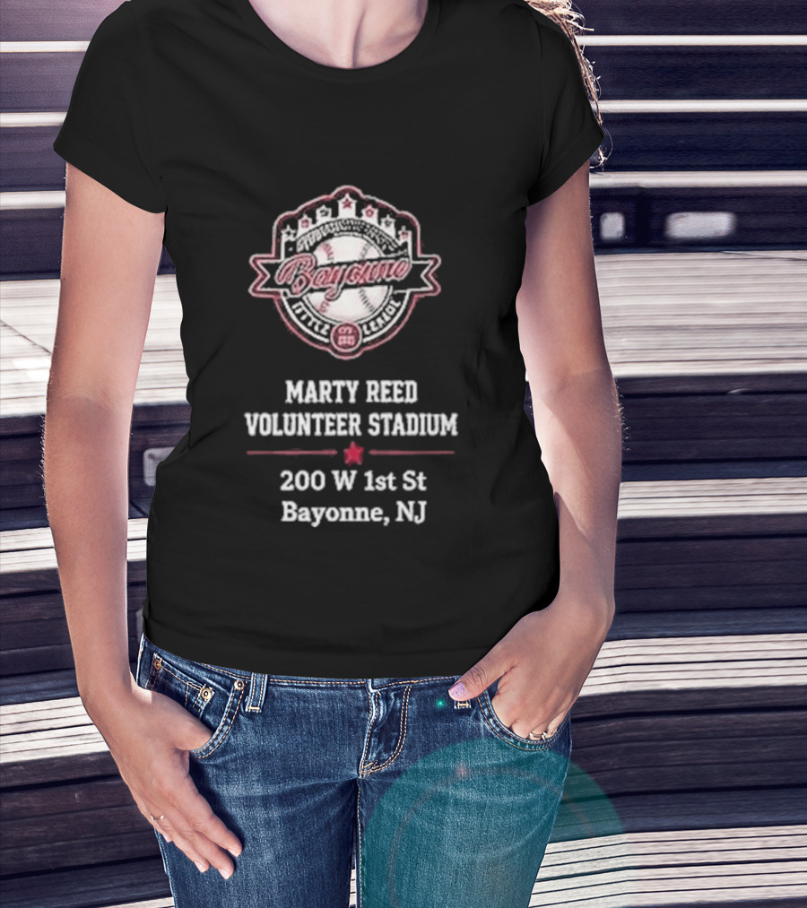 Bayonne Marty Reed Volunteer Stadium 200 W 1st St Bayonne NJ Baseball T-Shirt