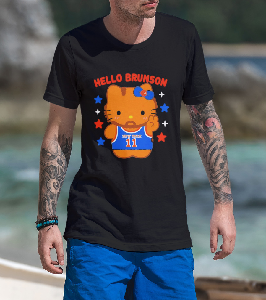 Hello Kitty Jalen Brunson New York 11 Collaboration T-Shirt