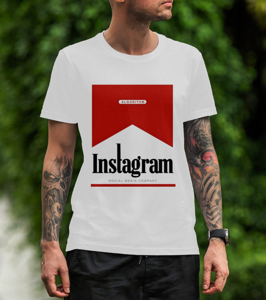 Instagram Social Media Company Algorithm Marlboro T-Shirt