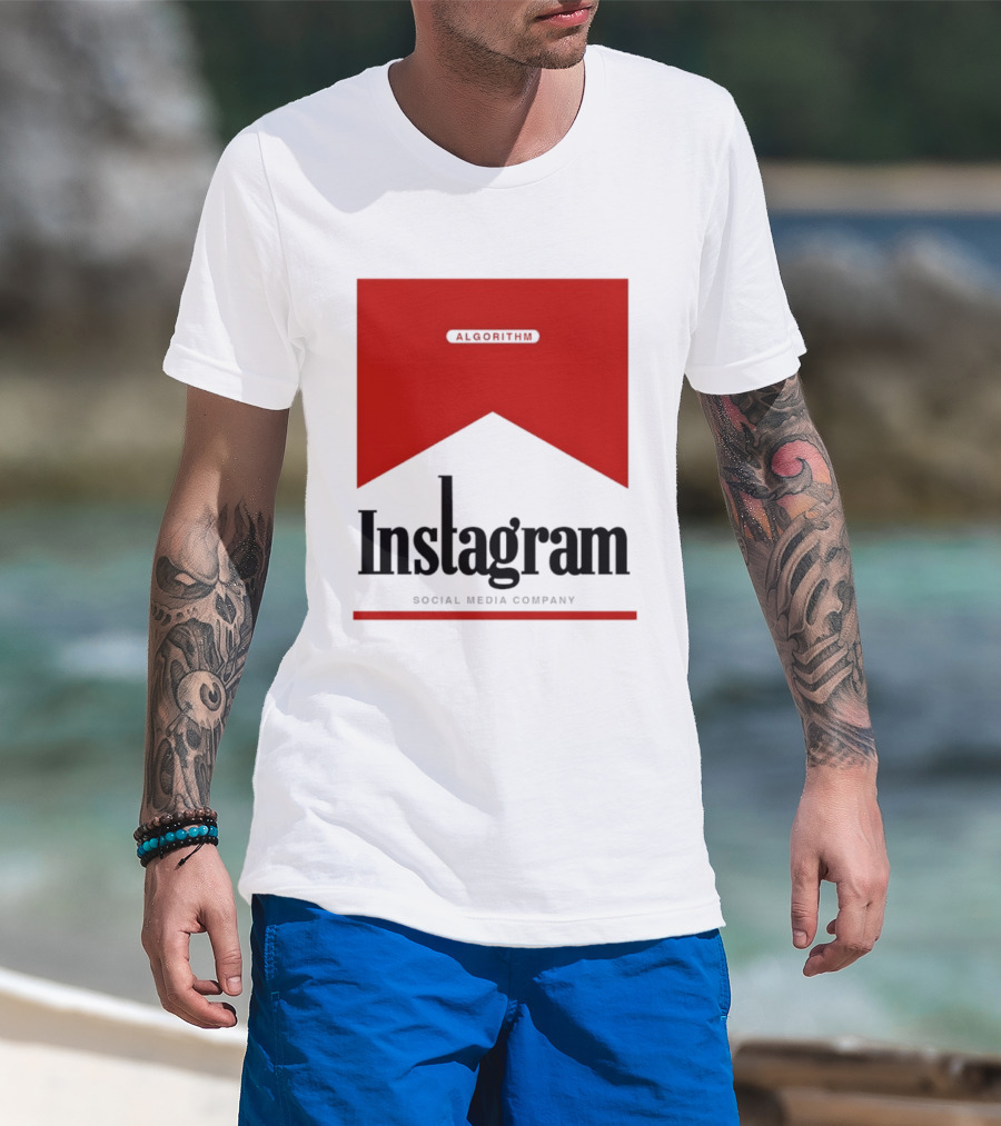 Instagram Social Media Company Algorithm Marlboro T-Shirt