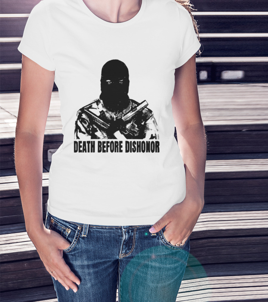 Death Before Dishonor Military Tactical Soldier T-Shirt