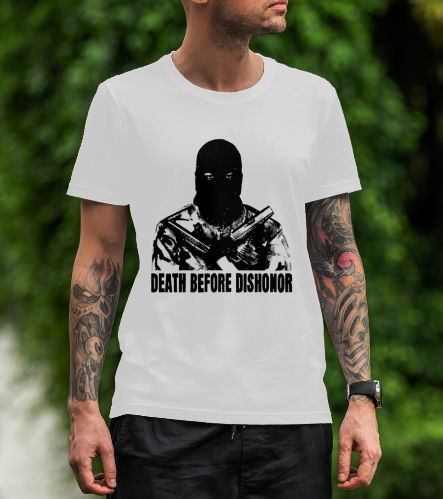 Death Before Dishonor Military Tactical Soldier T-Shirt