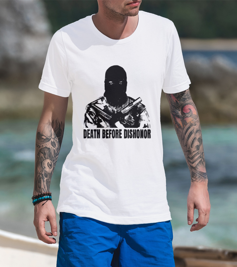 Death Before Dishonor Military Tactical Soldier T-Shirt