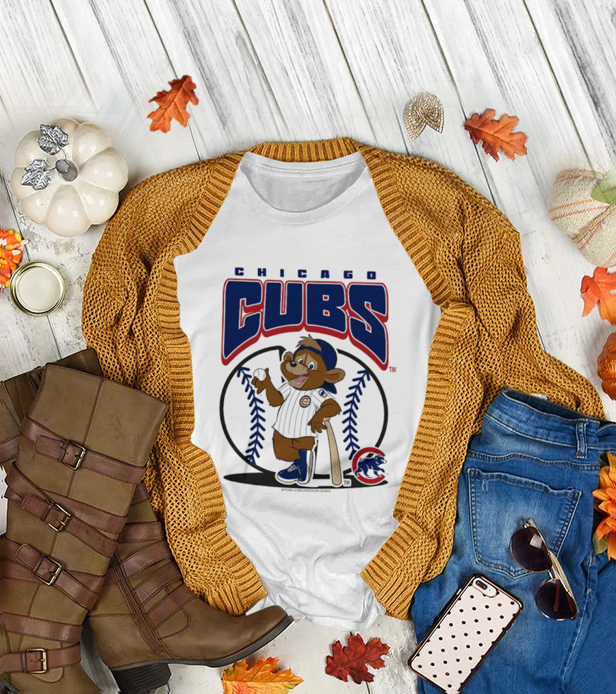 Chicago Cubs Clark The Cub MLB Baseball Character Logo 2026 T-Shirt