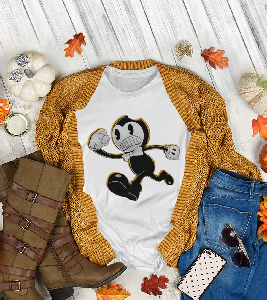 Nightmare Run Bendy Running Character Animation Game T-Shirt