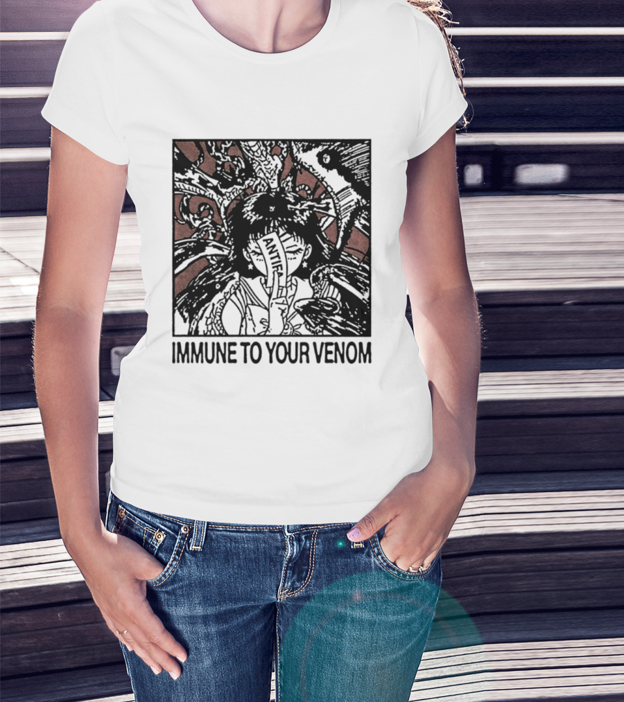Antifa Immune To Your Venom Antifascist T-Shirt