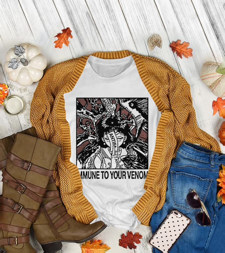 Antifa Immune To Your Venom Antifascist T-Shirt