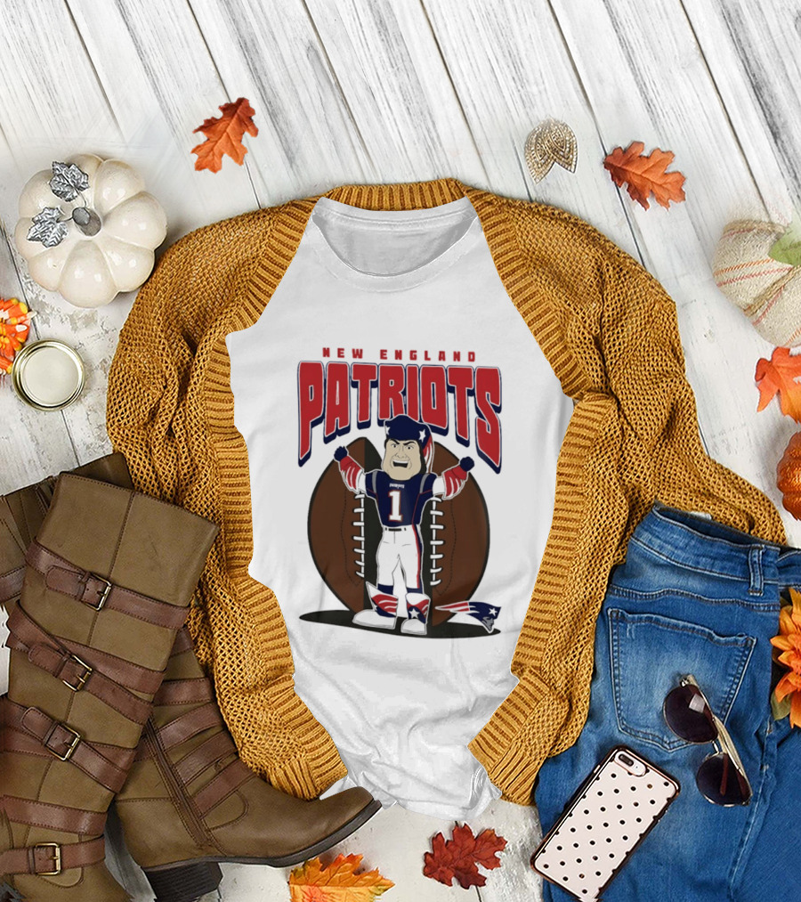 New England Patriots Pat Patriot Mania 2026 Football T-Shirt