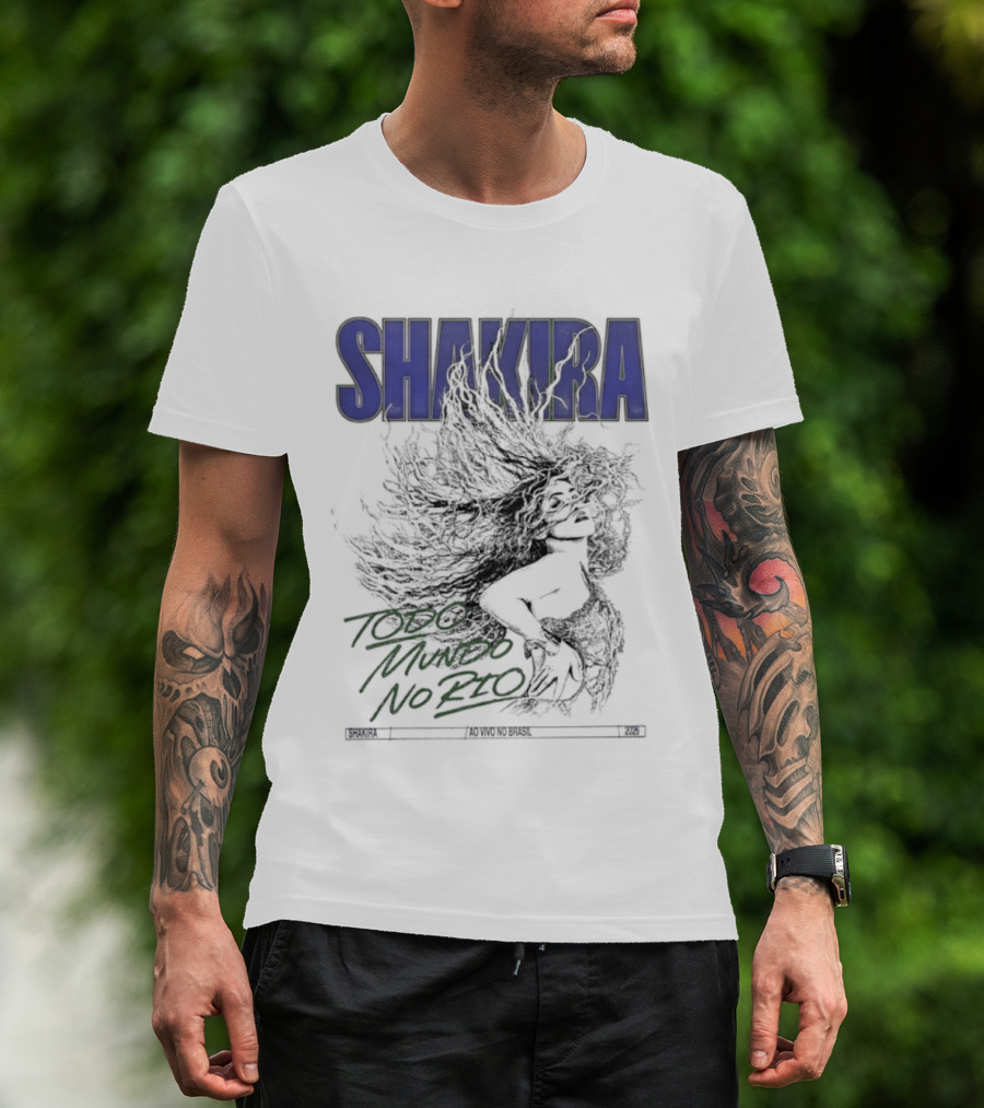 Shakira Todo Mundo No Rio Ao Vivo Brasil 2026 T-Shirt