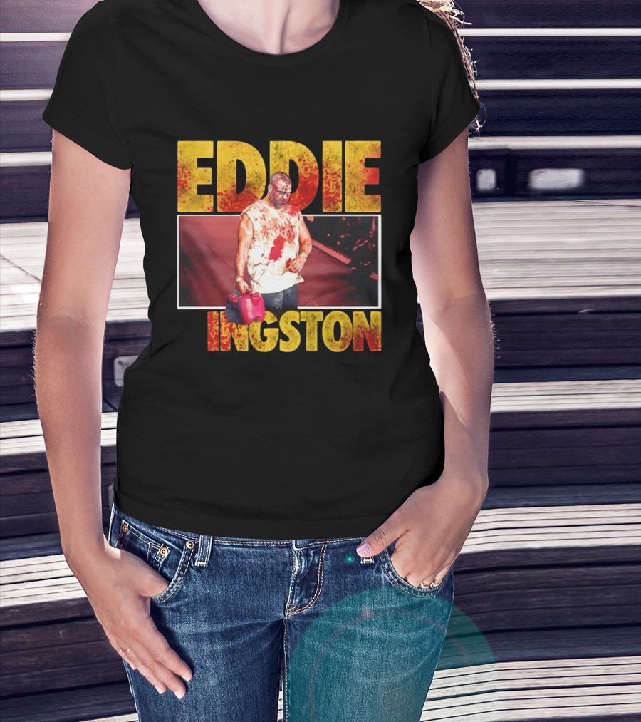Eddie Kingston Bloody Gas Can Wrestler Image T-Shirt