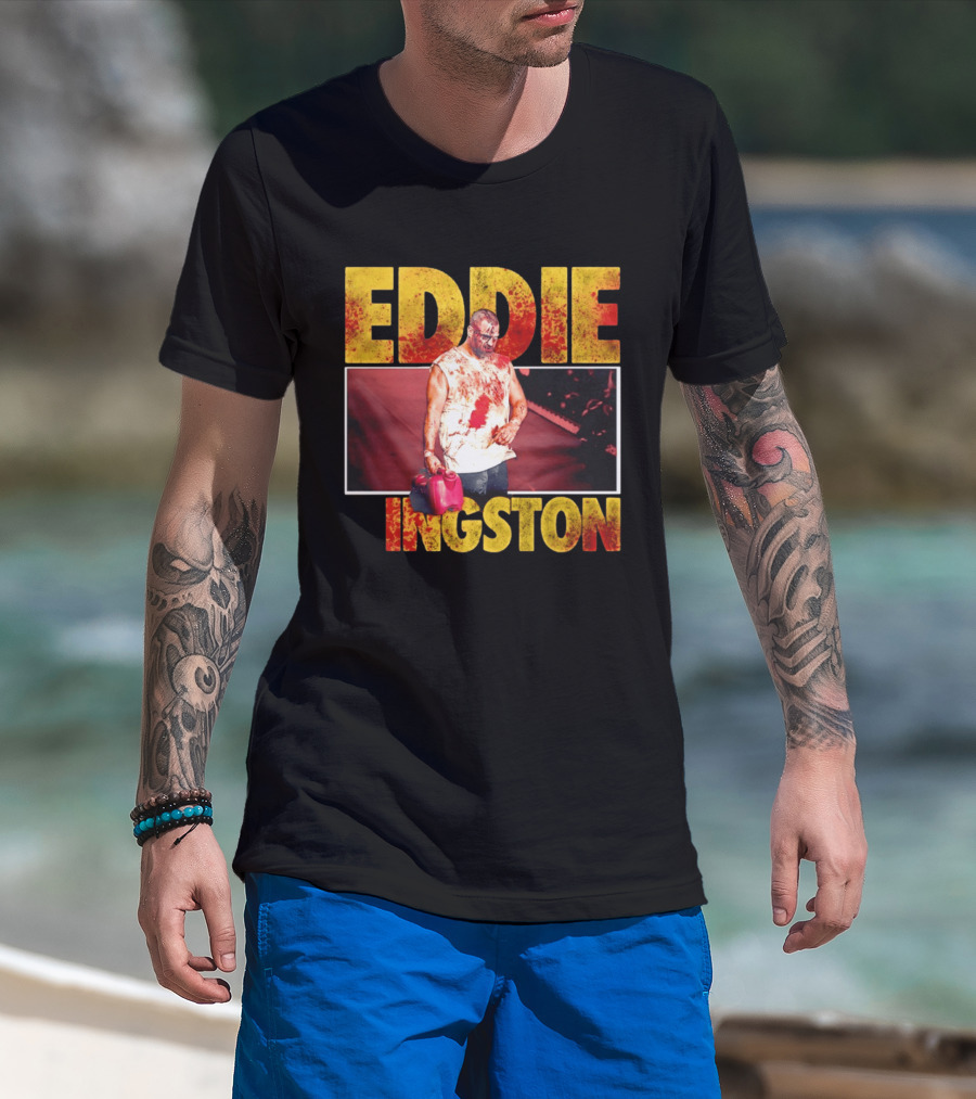 Eddie Kingston Bloody Gas Can Wrestler Image T-Shirt