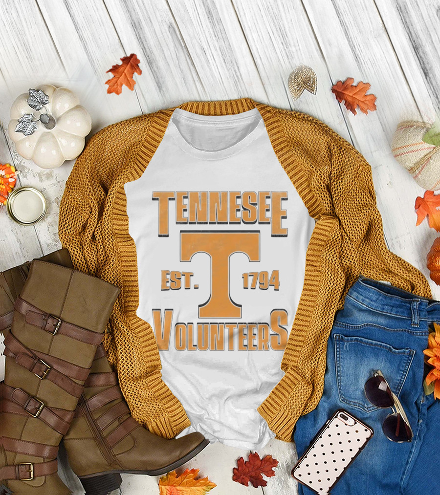 Tennessee Volunteers Est 1794 NCAA College Football Bold Orange T T-Shirt