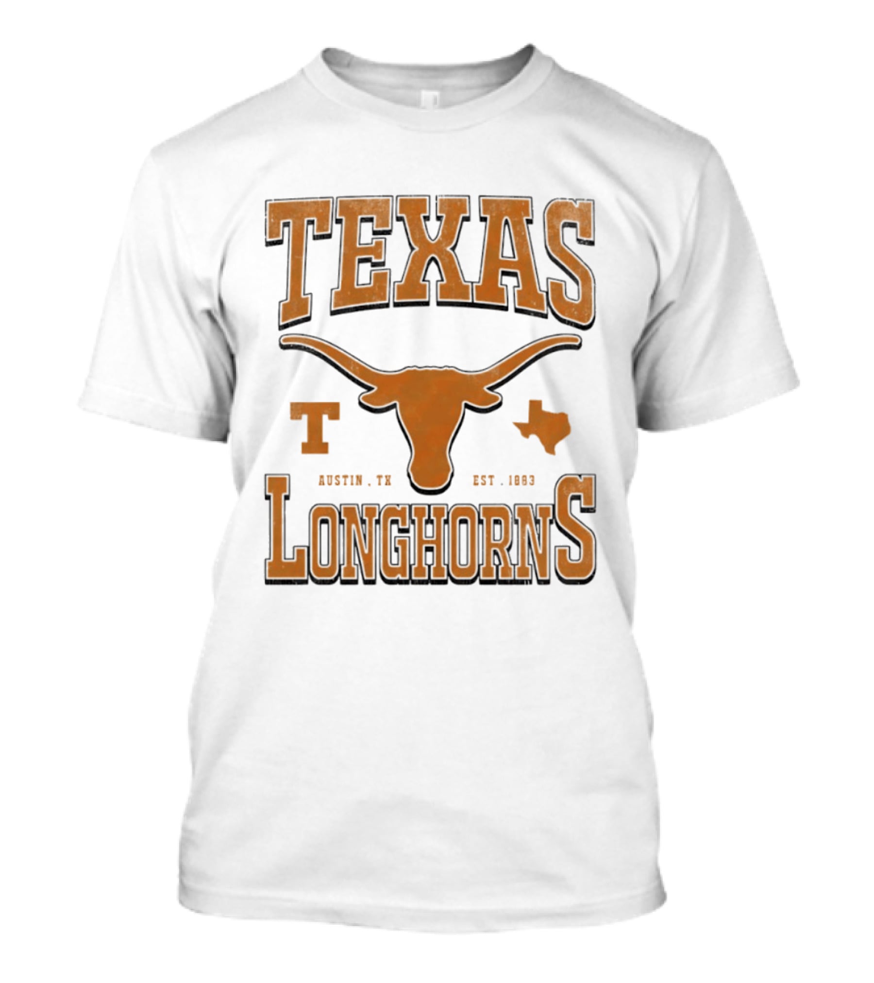 Texas Longhorns Austin TX Est 1883 Vintage Collegiate Spirit T-Shirt