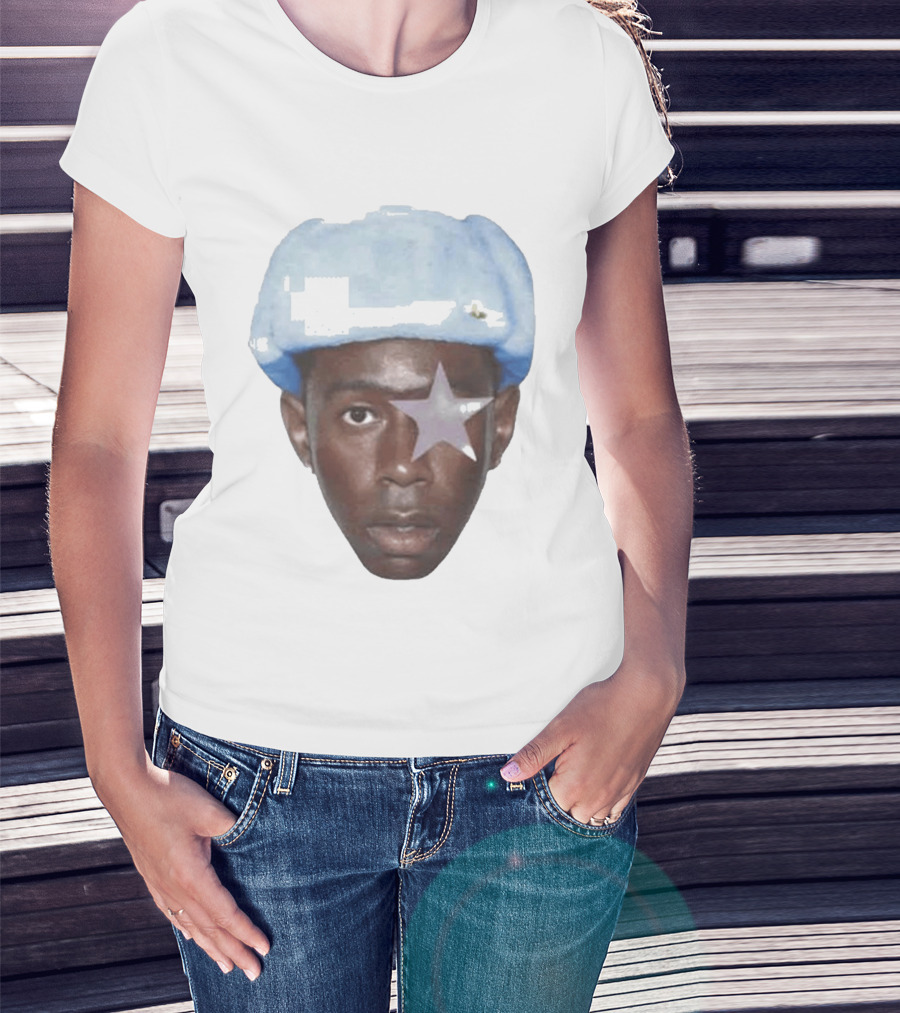 Tyler The Creator Starboy Surreal Blue Hat Star Eye T-Shirt