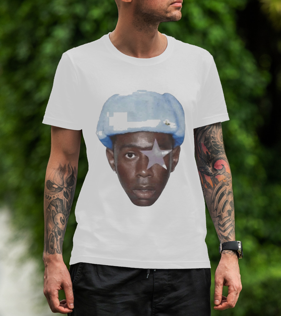 Tyler The Creator Starboy Surreal Blue Hat Star Eye T-Shirt