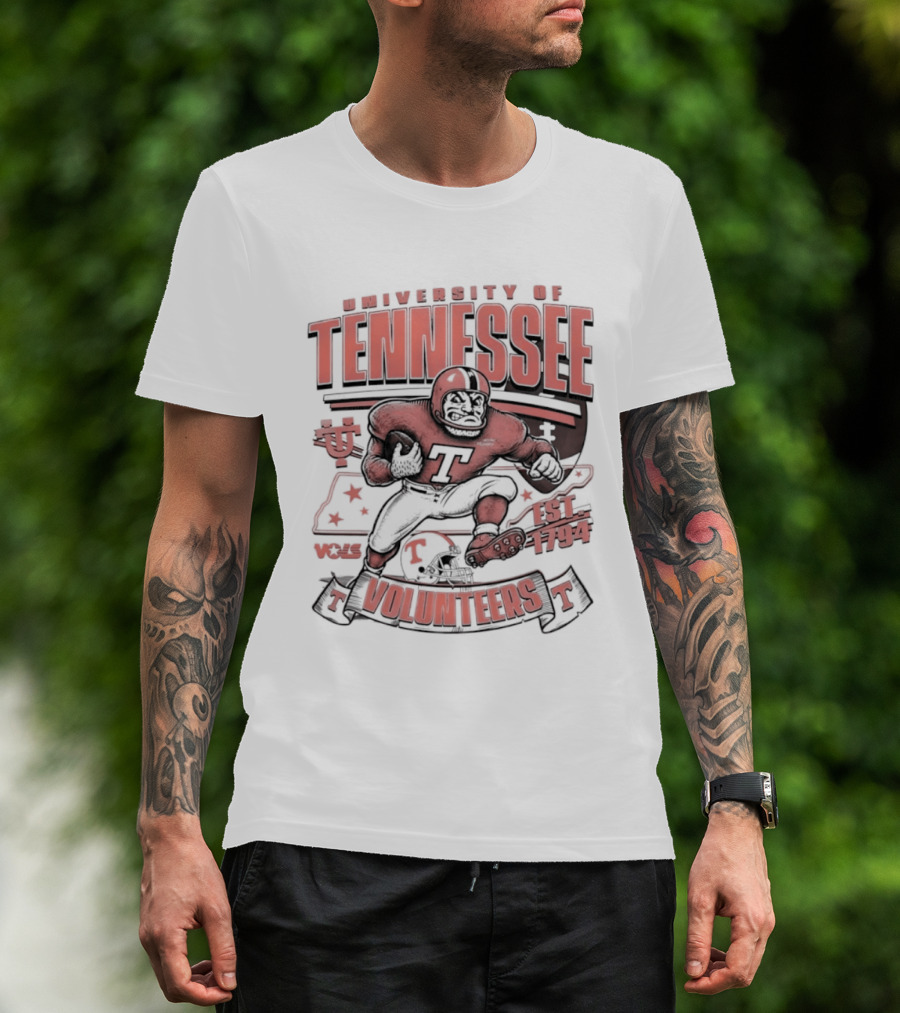 University Of Tennessee Volunteers Football Est 1794 Player T-Shirt