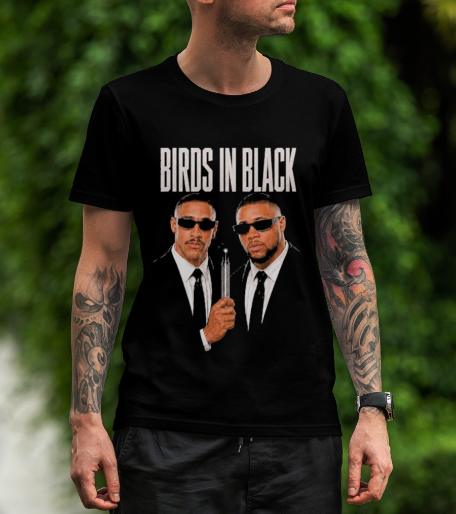 Birds In Black Jalen Hurts Saquon Barkley Agents T-Shirt