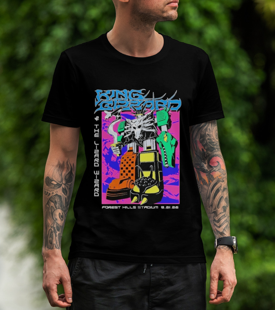 King Gizzard And The Lizard Wizard Forest Hills NY Night 2 August 21 2026 Stadium Show T-Shirt