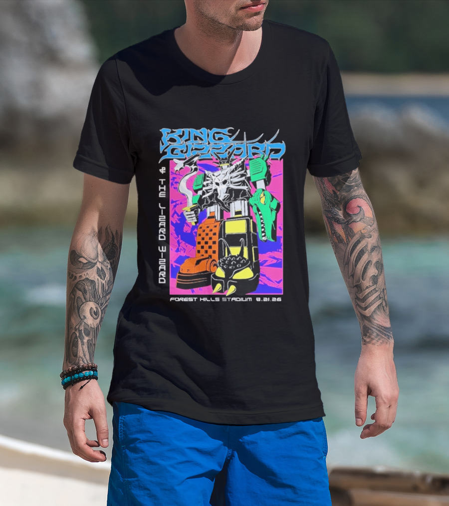 King Gizzard And The Lizard Wizard Forest Hills NY Night 2 August 21 2026 Stadium Show T-Shirt