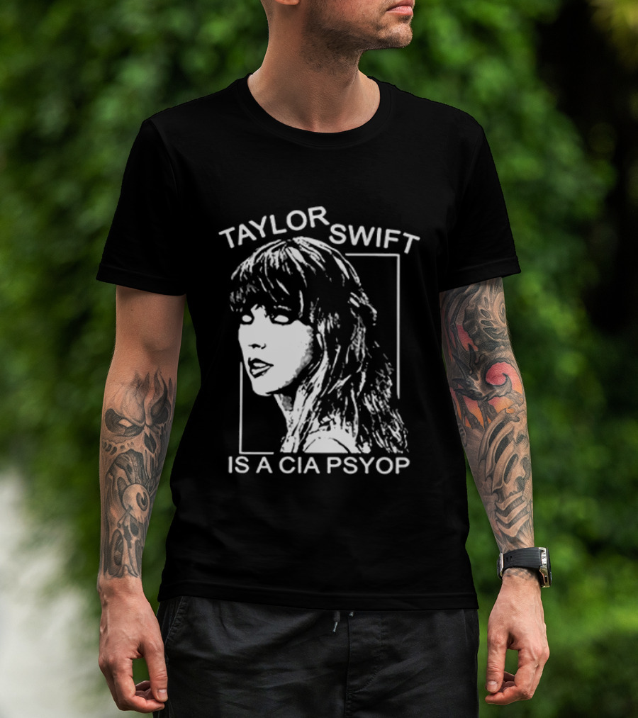 Kirk Hammett Wearing Taylor Swift Is A CIA Psyop T-Shirt