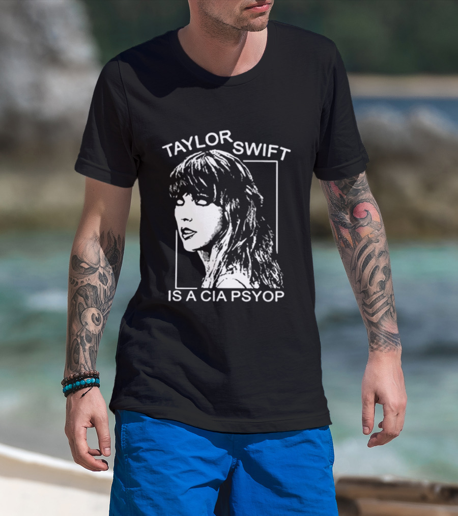 Kirk Hammett Wearing Taylor Swift Is A CIA Psyop T-Shirt