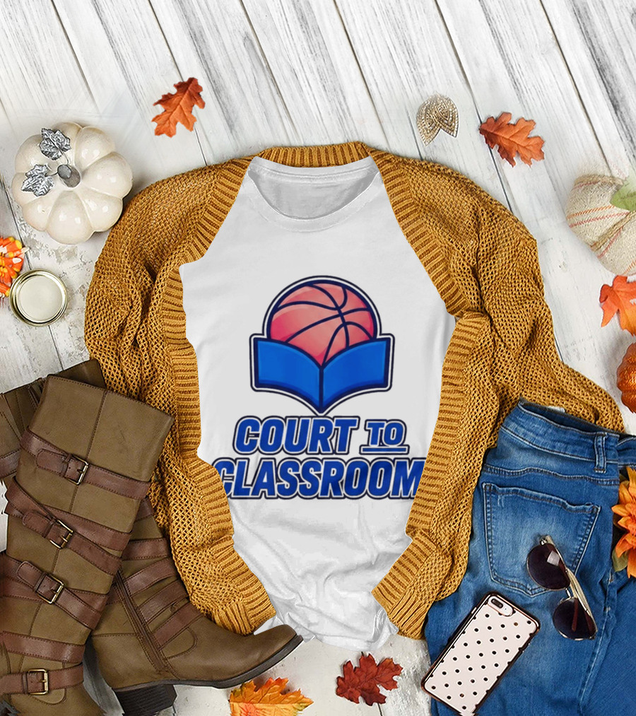 Morez Johnson Jr Court To Classroom Basketball And Education T-Shirt