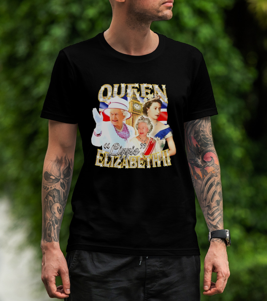 Queen Elizabeth II Lizzie 90s Bootleg Iconic Royal T-Shirt