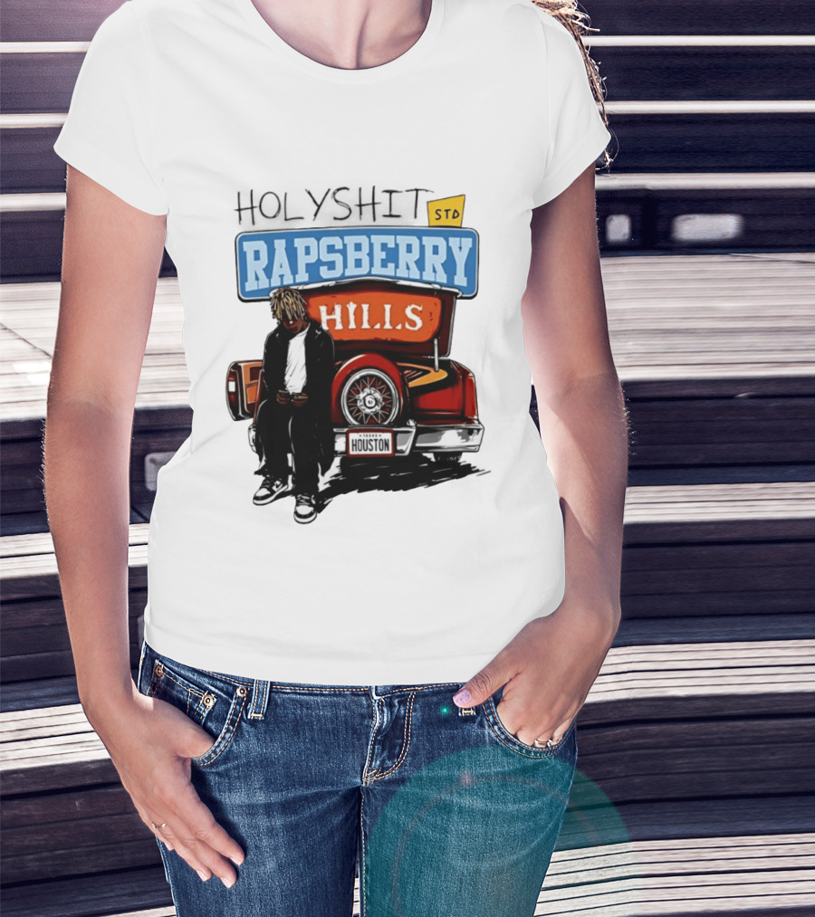 Holyshit Std Rapsberry Hills Houston Texas Car Scene T-Shirt