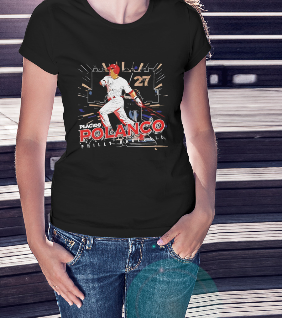 Placido Polanco 27 Philadelphia Phillies Baseball Player T-Shirt