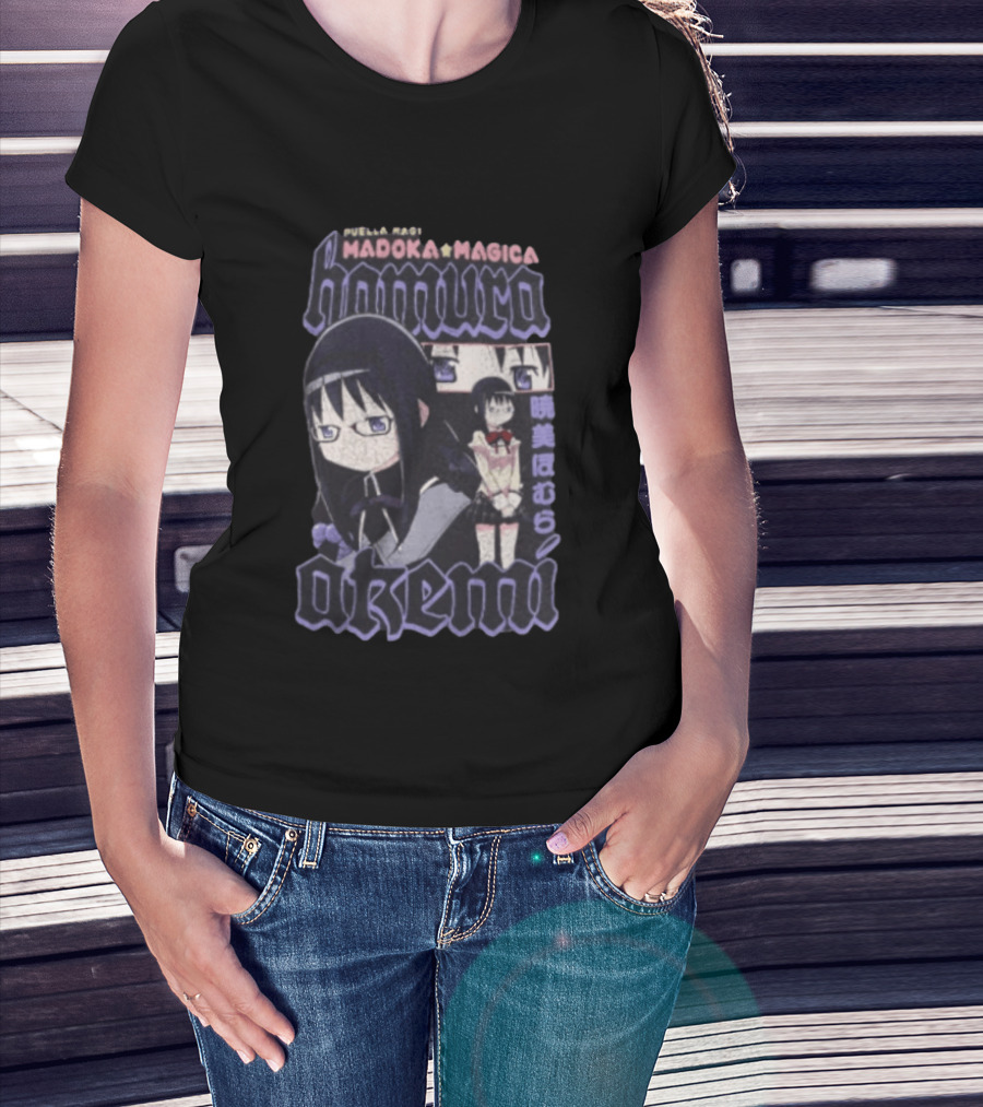 Puella Magi Madoka Magica Homura Akemi Anime T-Shirt