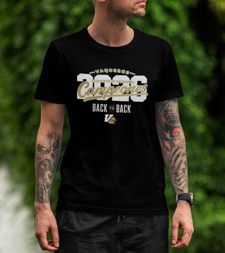 Vaqueros De Bayamon Campeones 2026 Back To Back T-Shirt