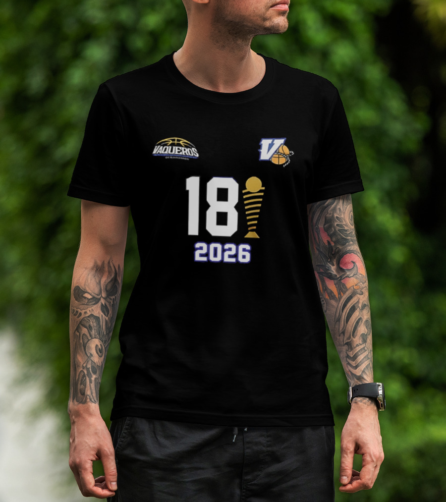 Vaqueros De Bayamon 18th BSN Championship 2026 Victory Celebration T-Shirt