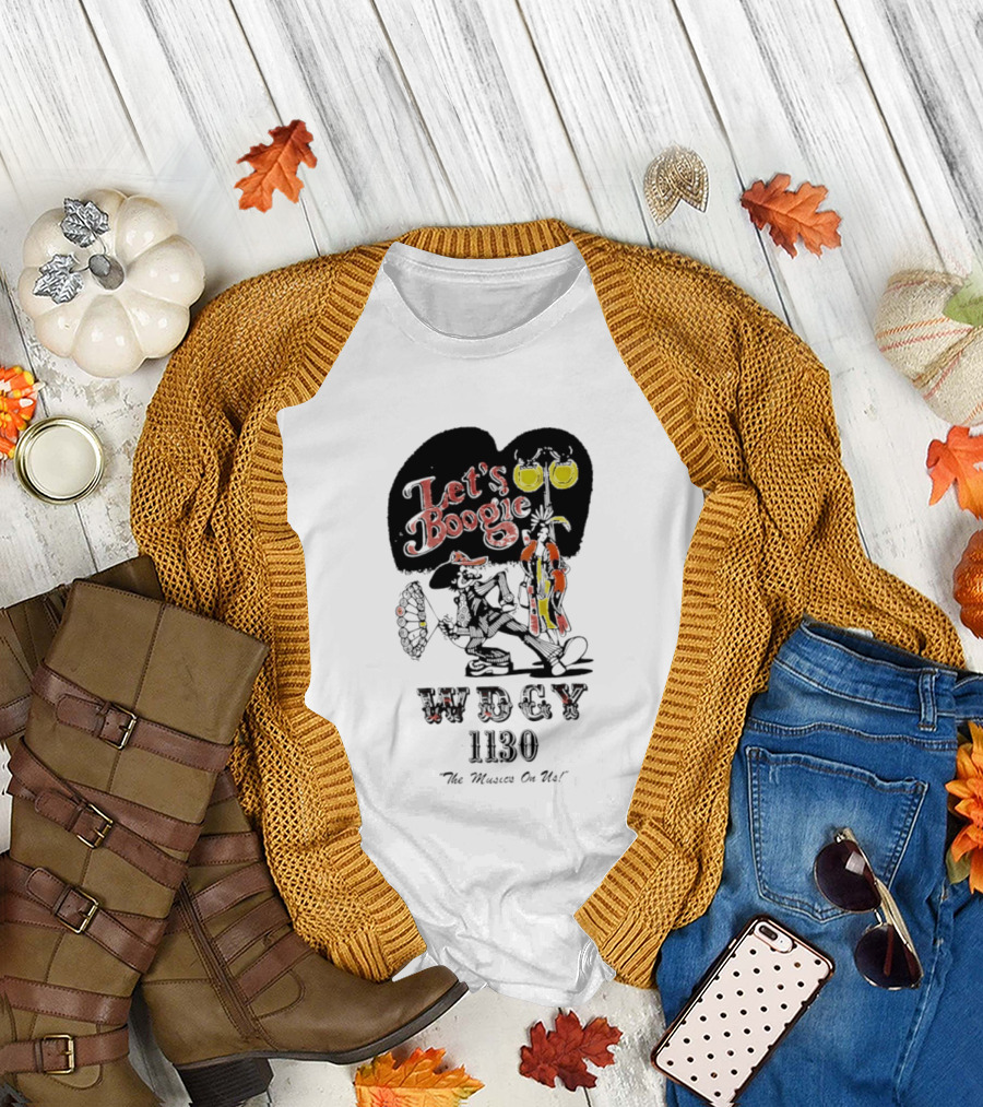 Let's Boogie WDCY 1130 The Music's On Us T-Shirt