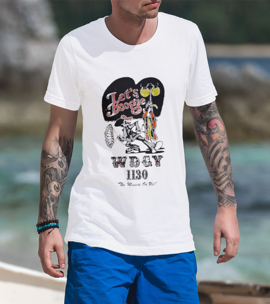 Let's Boogie WDCY 1130 The Music's On Us T-Shirt