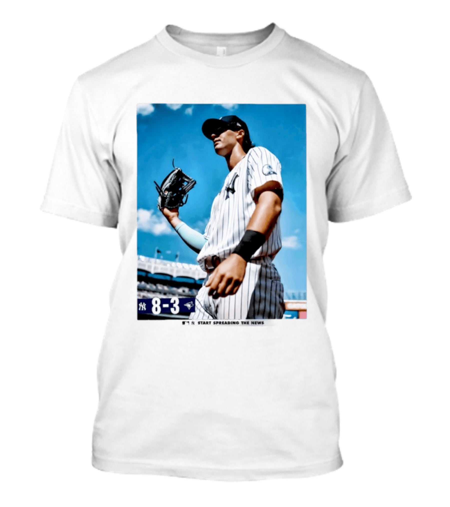 New York Yankees Player 8 3 Start Spreading The News T-Shirt