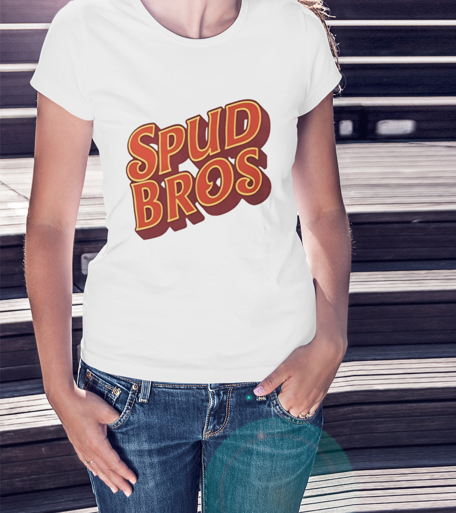Spud Bros Joe Tessitore Playful Retro Font T-Shirt