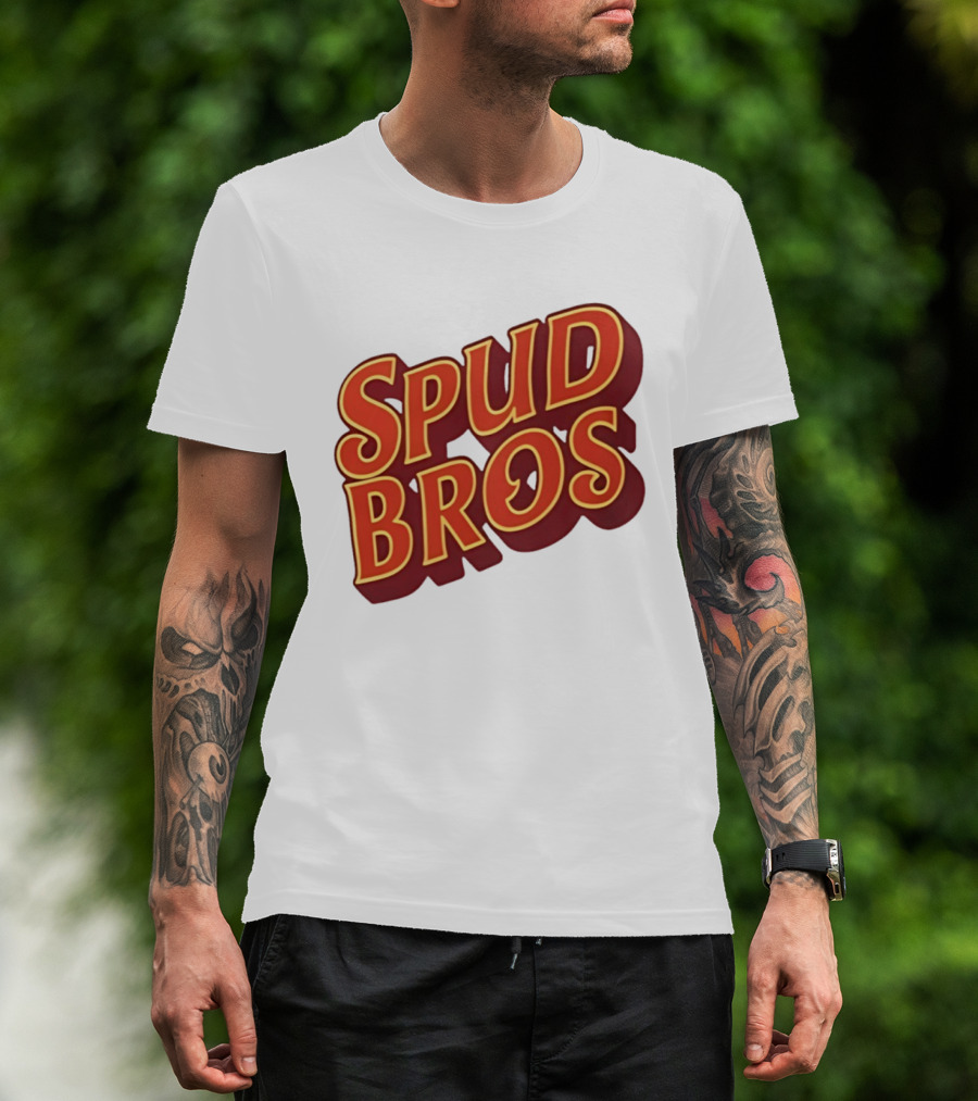Spud Bros Joe Tessitore Playful Retro Font T-Shirt