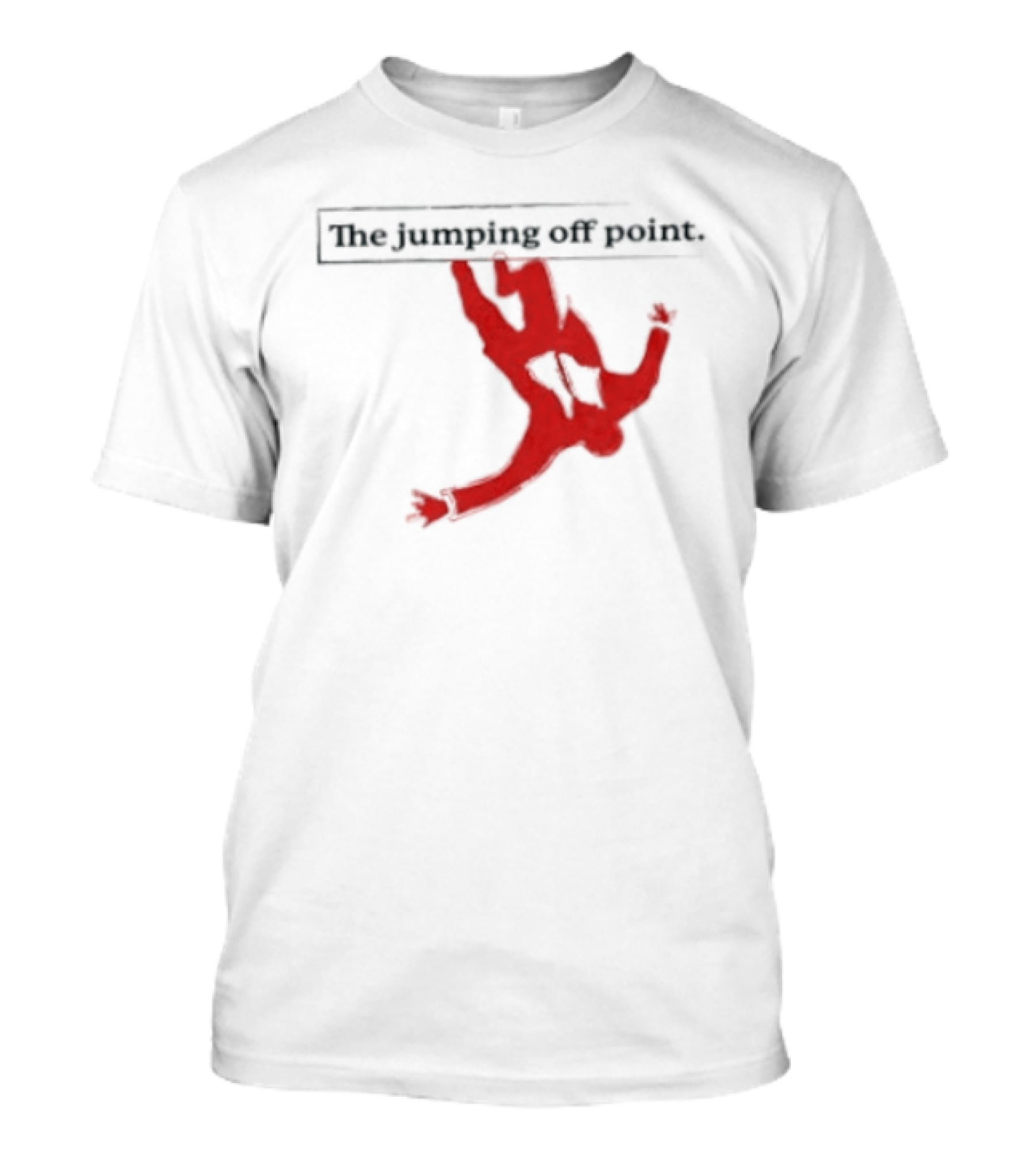 The Jumping Off Point Man Jump Off Minimalist T-Shirt