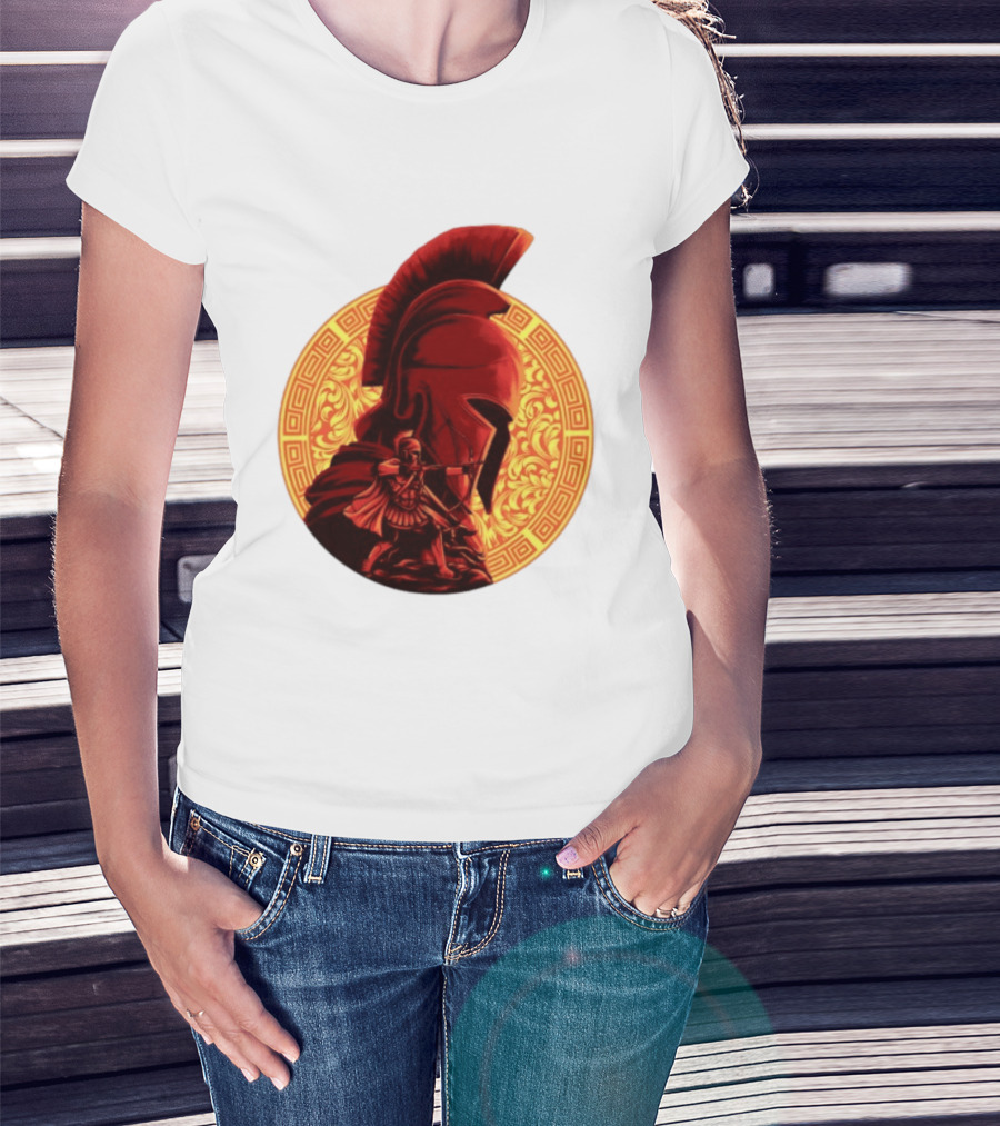 The Odyssey Spartan Warrior Archer Greek Helmet Mythology Heroic T-Shirt