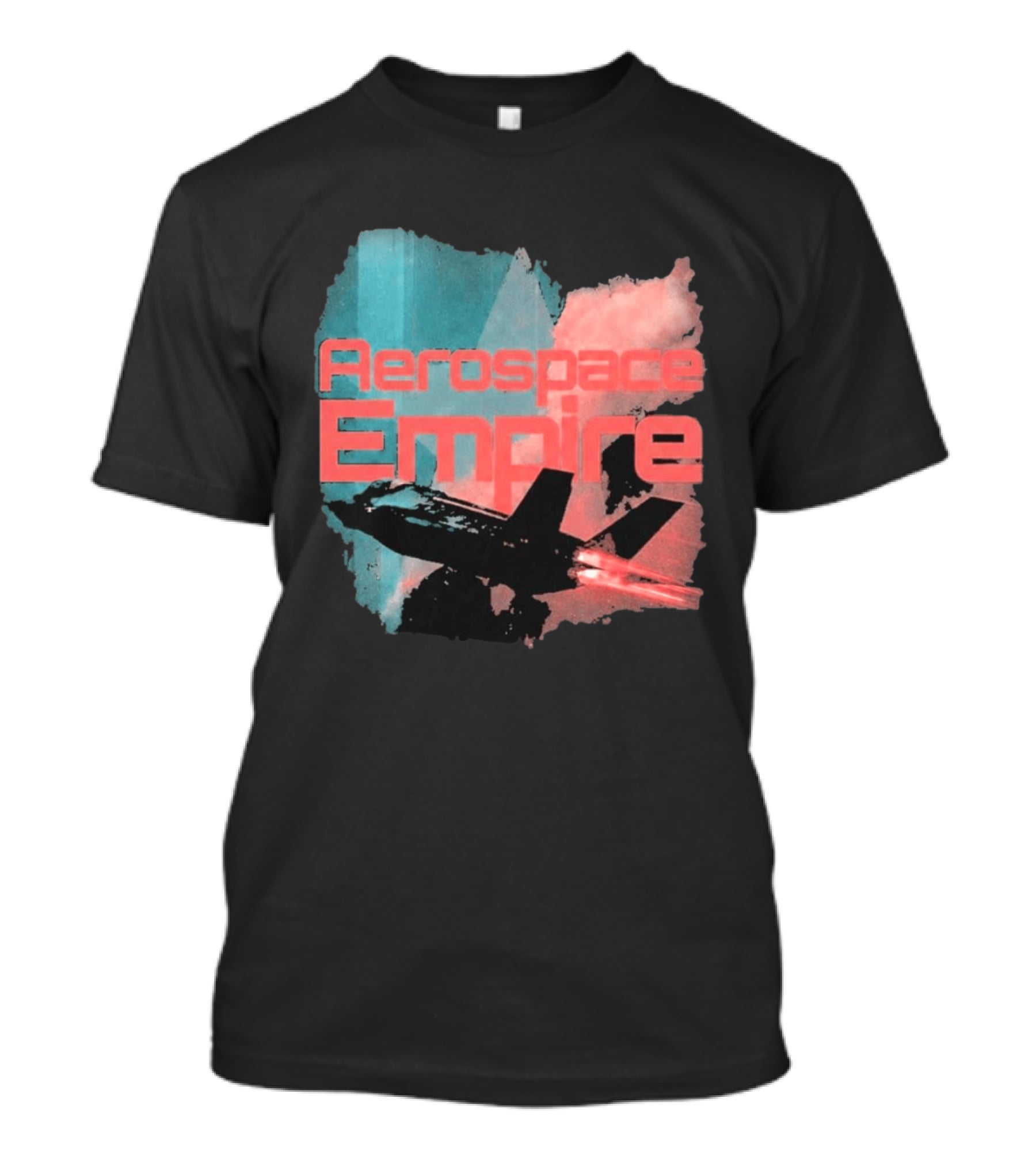 Aerospace Empire Futuristic Jet With Vapor Trails And Vibrant Color Palette T-Shirt