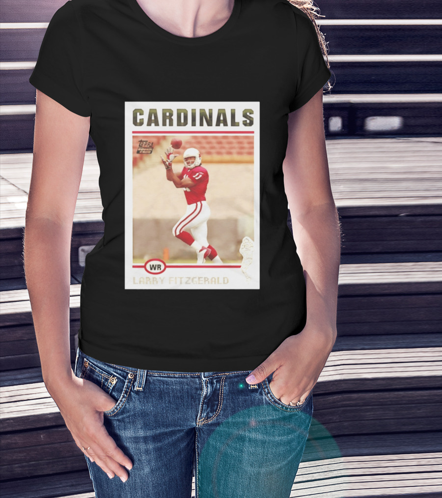 CARDINALS Larry Fitzgerald WR Topps Rookie Card T-Shirt