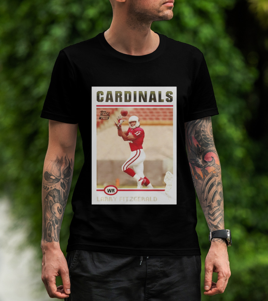 CARDINALS Larry Fitzgerald WR Topps Rookie Card T-Shirt