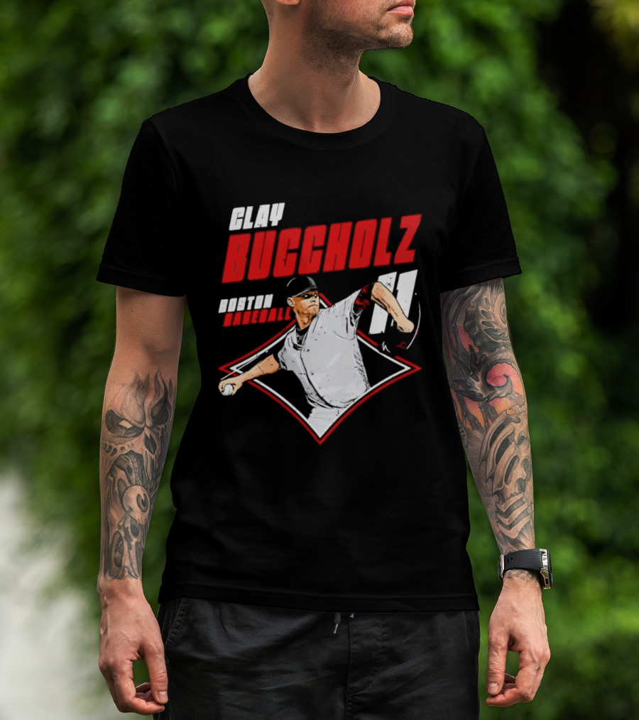 Clay Buccholz 11 Boston Red Sox Pitching Legend T-Shirt