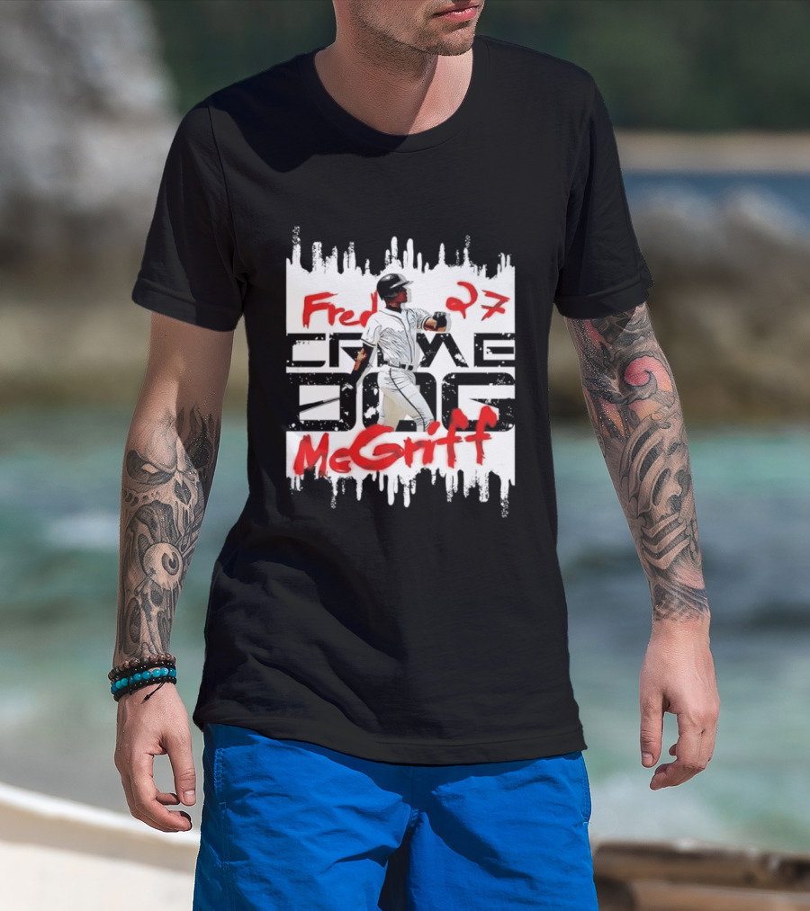 Fred McGriff 27 Atlanta Braves Baseball Player T-Shirt