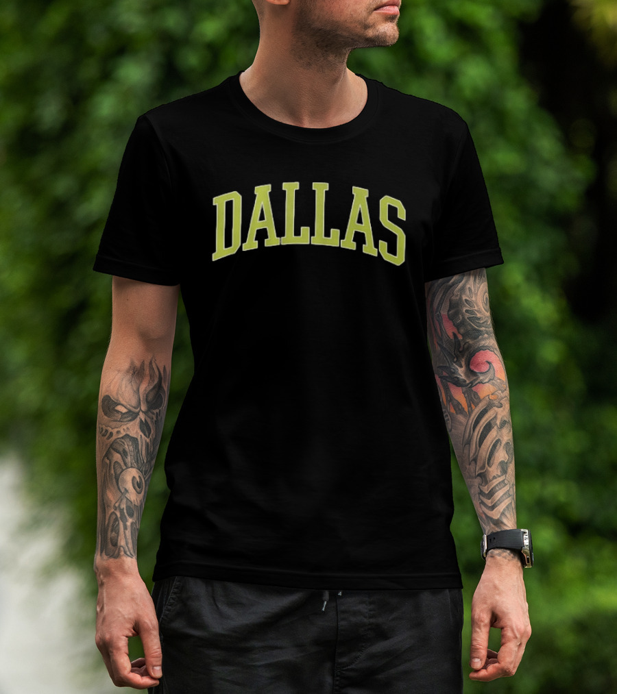 Jessica Shepard 32 Dallas Wings 2026 WNBA Shirsey Name And Number 2 Sided Dallas Arch T-Shirt