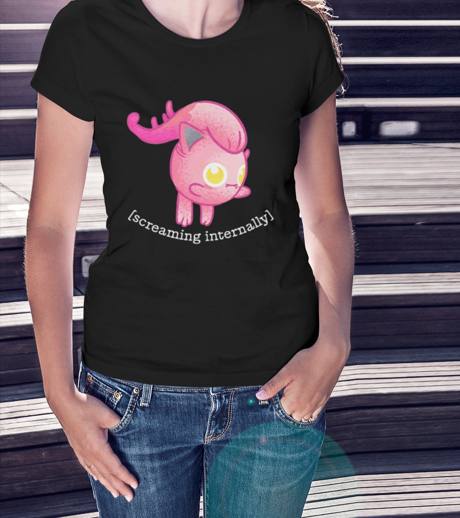 Jigglypuff Screaming Internally Pokemon Cute Expression T-Shirt