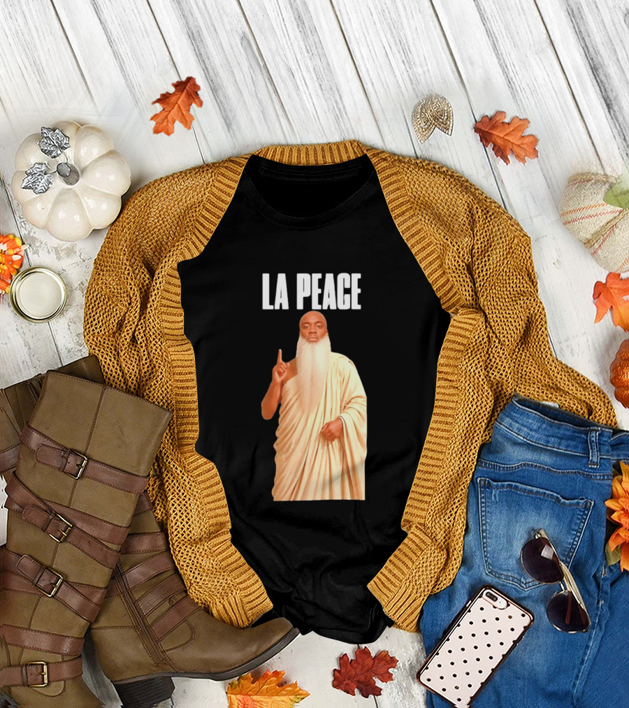 Kai Cenat La Peace Meme Togalike Robe And Beard T-Shirt