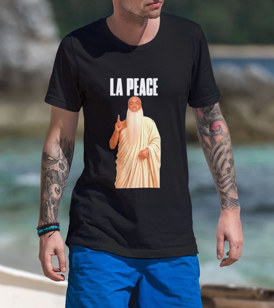 Kai Cenat La Peace Meme Togalike Robe And Beard T-Shirt
